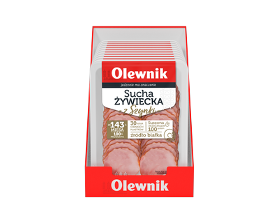 Kumpio dešra ZYWIECKA, vytinta, griežinėliais, 80 g