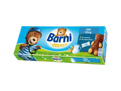 Biskvitinis pyragaitis BARNI su pieniniu įdaru, 150 g