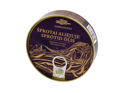 Šprotai aliejuje AMBERFISH, 160 g