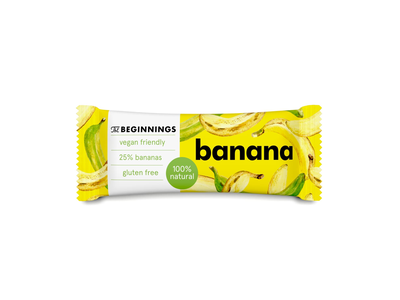 Bananų batonėlis THE BEGINNINGS, 40 g