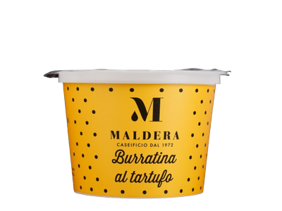 Sūris Burrata MALDERA, su vasariniais trumais, 30% rieb, 125 g