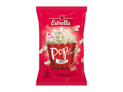 Spraginamieji saldūs kukurūzai ESTRELLA, 90 g