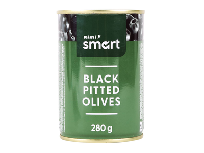 Juod. alyvuogės RIMI SMART be kaul., 280 g/11