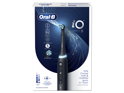Elektrinis dantų šepetėlis ORAL-B iO5, Matt Black, 1 vnt.