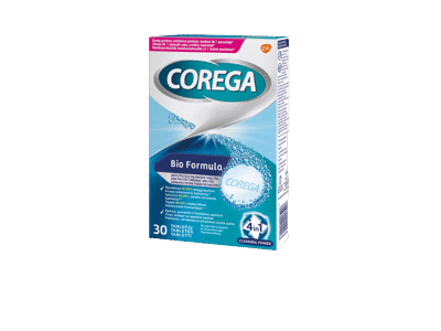 Dantų protezų valiklis COREGA TABS BIO FORMULA, 30 vnt.