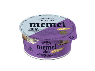 Lydytas pelėsinis sūris MEMEL BLUE, su trumais, 40 % rieb., 140 g