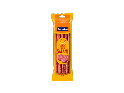 NAUJA! Vyt. kiaul. lazdel. su sūriu TARCZYNSKI SALAMI, II r., 80 g