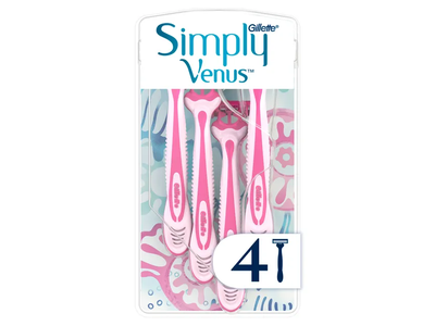 Vienkartiniai skustuvai VENUS SIMPLY3, 4vnt.
