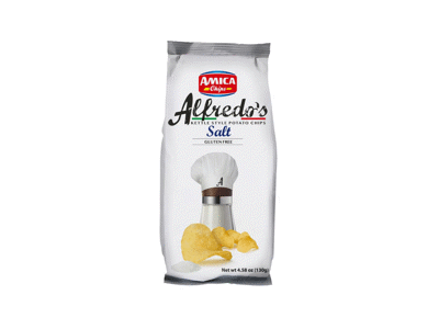 Bulvių traškučiai ALFREDO'S su druska, 130 g