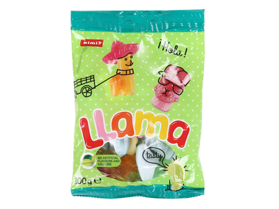 Vaisių skonio guminukai LLama mix RIMI, 100g