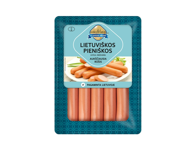 Virtos LIETUVIŠKOS pieniškos dešrelės, KLAIPĖDOS MĖSINĖ, a.r. 520g