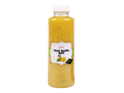Kriaušių, mangų ir mėtų sultys RIMI, 500ml