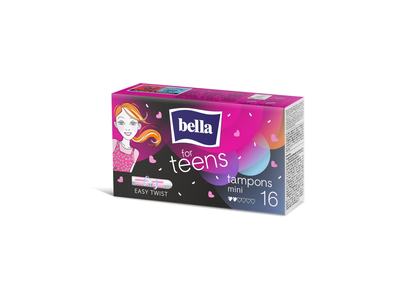 Tamponai BELLA TEENS MINI, 16 vnt