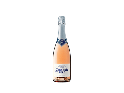 Nealkoholinis gazuotas putojantis vynas CODORNIU ZERO ROSE, 750 ml