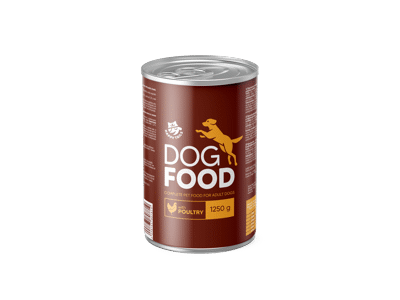 Konservuotas šunų ėdalas su paukštiena HAPPY TAILS, 1250 g