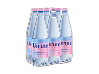 Gazuotas natūralus mineralinis vanduo BIRUTĖ, 6x1 l, PET