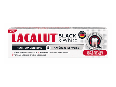Dantų pasta LACALUT BLACK & WHITE, 75 ml