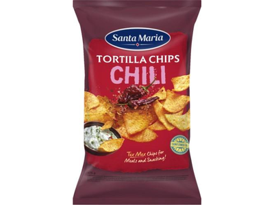 Kukurūzų traškučiai su aitriosiomis paprikomis SANTA MARIA, 475 g