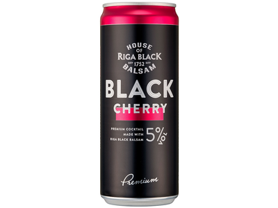 Alkoholinis kokteilis Riga Black Balsam, Black Cherry, 5%, 0.33l, skardinė, D