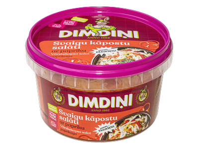 Šviežių kopūstų salotos su paprika 400 g, DIM