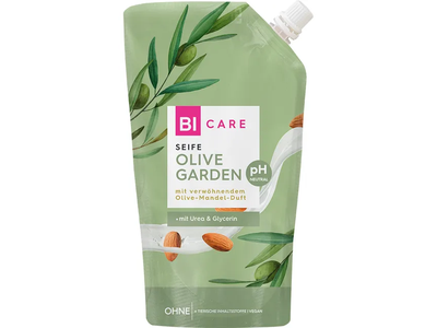 Alyvuogių ir migdolų pieno muilas BI CARE, papildymas, 500 ml