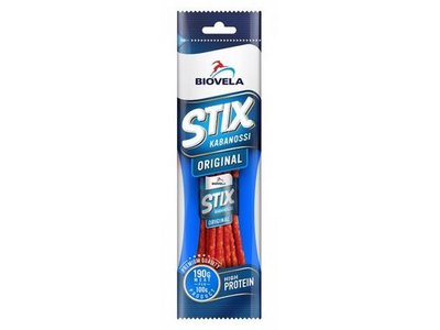 Karštai rūkytos STIX kabanossi lazdelės, original, a. r., 100 g