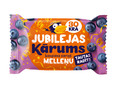 Glaistytas varškės sūrelis KARUMS, mėlynių sk., 22,1 % rieb., 45 g
