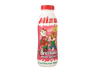 Steril. braš. pieno gėrimas MIAU, 2,3%, 0,45l