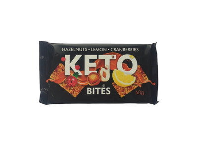 Lazdyno riešutų batonėlis KETO BITES, 60 g