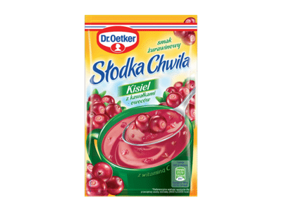Kisielius su džiovintais vaisiais DR. OETKER, spanguolių sk., 32.5 g