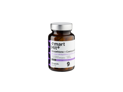SmartHit IV, SMART HIT IV™, Glutathione + Coenzyme Q10, 45 kapsulių
