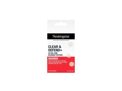 Jautriai odai spuogų pleistrai NEUTROGENA Clear and Defend+, 30 vnt.