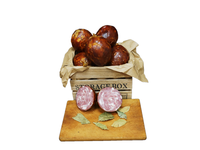 Šaltai rūkyta  kiaulienos dešra MOMBLAN, Kaimiškas skilandis,  a.r., ~560g