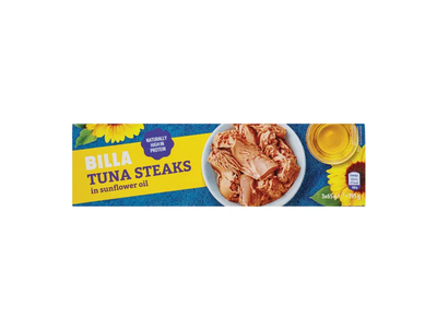 Tunas saulėgrąžų aliejuje BILLA, 3x65 g