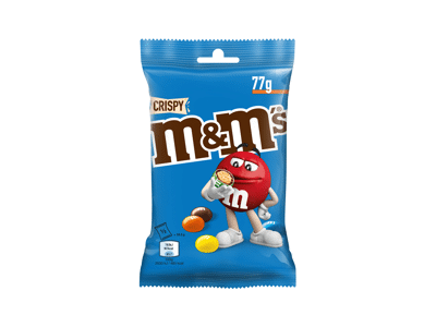 Dražė M&M'S su traškiu ryžių įdaru, 77 g
