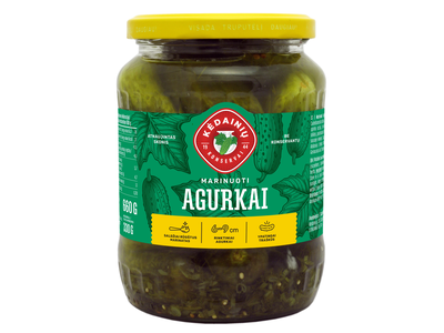 Marinuoti agurkai KĖDAINIŲ, 660 g/330 g