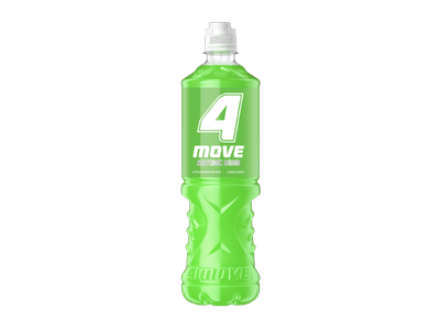 Izotoninis gėrimas 4 MOVE žaliųjų citrinų ir mėtų skonio, 750 ml