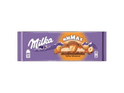 Pieninis šokoladas MILKA TOFFEE WHOLENUT, 300 g
