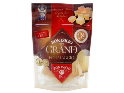 "Rokiškio Grand", laužytas gabaliukais, 18 mėn. 37% rieb. s.m., 100 g.