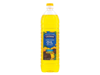 Rafinuotas saulėgrąžų aliejus CHUMAK, 1 l