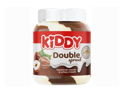 Tepamasis kremas KIDDY DUO su lazdynų riešutais ir kakava, 350 g