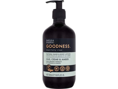 Kūno losjonas Baylis & Harding Goodness Oud, Cedar & Amber, 500 ml