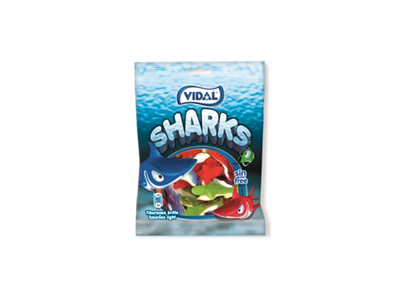 Guminukai VIDAL JELLY SHARKS, 100 g