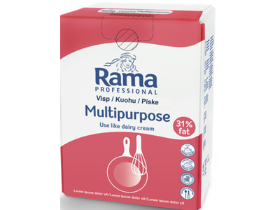 Pasukų ir augalinių riebalų mišinys RAMA Cremefine Profi, HALAL, 31%, 10 l