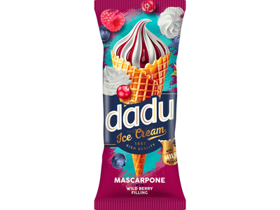Mask. ledai DADU, su uogų įd. 95 g / 150 ml