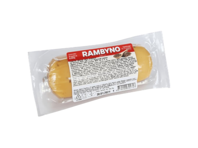 Rambyno Lydytas rūkytas sūris su kmynais 45% rieb., 250 g