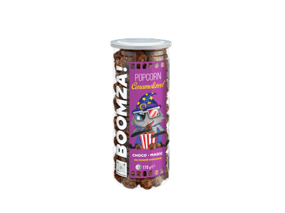 Karamelizuoti kukurūzų spragėsiai BOOMZA MAGIC CHOCO, 170 g