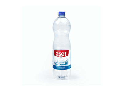 Gazuotas stalo vanduo ASET, 1.5 l