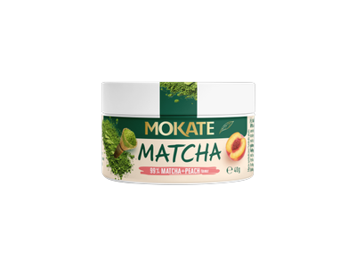 Žalioji arbata  MOKATE Matcha persikų skonio 40g