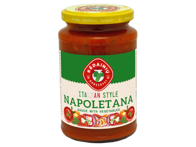 Padažas KĖDAINIŲ Napoletana, su daržovėmis, 410g